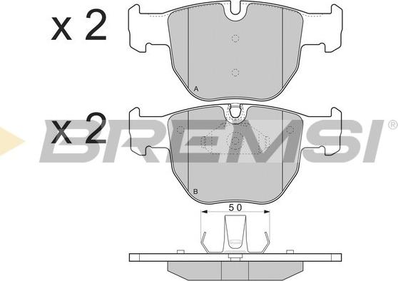 Bremsi BP3287 - Bremžu uzliku kompl., Disku bremzes www.autospares.lv