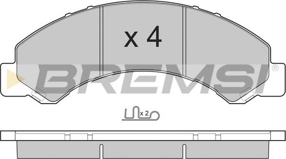 Bremsi BP3235 - Bremžu uzliku kompl., Disku bremzes www.autospares.lv