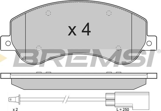 Bremsi BP3274 - Bremžu uzliku kompl., Disku bremzes www.autospares.lv