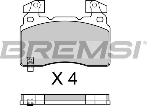 Bremsi BP3760 - Bremžu uzliku kompl., Disku bremzes www.autospares.lv