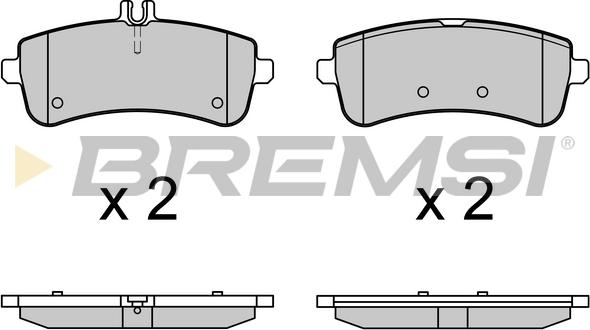 Bremsi BP3709 - Тормозные колодки, дисковые, комплект www.autospares.lv