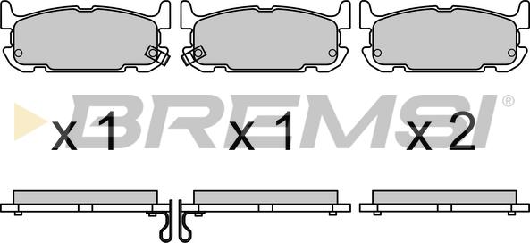 Bremsi BP3708 - Bremžu uzliku kompl., Disku bremzes www.autospares.lv