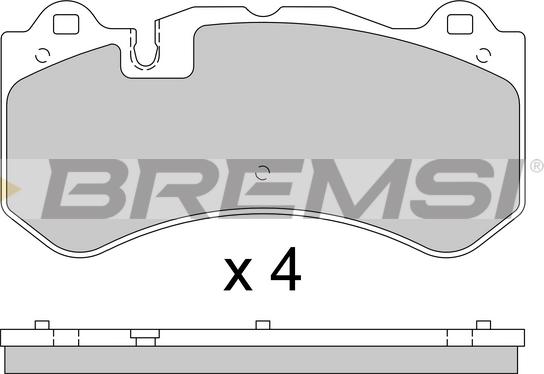 Bremsi BP3784 - Bremžu uzliku kompl., Disku bremzes autospares.lv