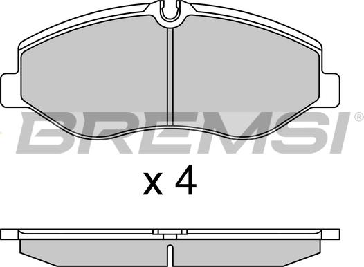 Bremsi BP3733 - Bremžu uzliku kompl., Disku bremzes autospares.lv