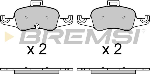 Bremsi BP3732 - Bremžu uzliku kompl., Disku bremzes www.autospares.lv