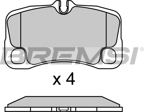 Bremsi BP3727 - Brake Pad Set, disc brake www.autospares.lv