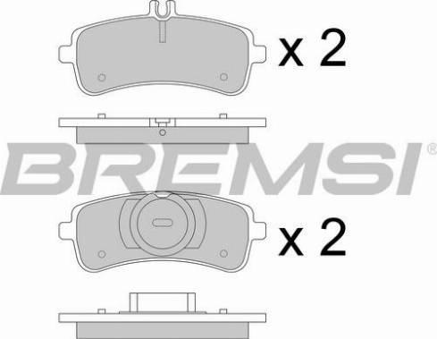 Bremsi BP3774 - Тормозные колодки, дисковые, комплект www.autospares.lv