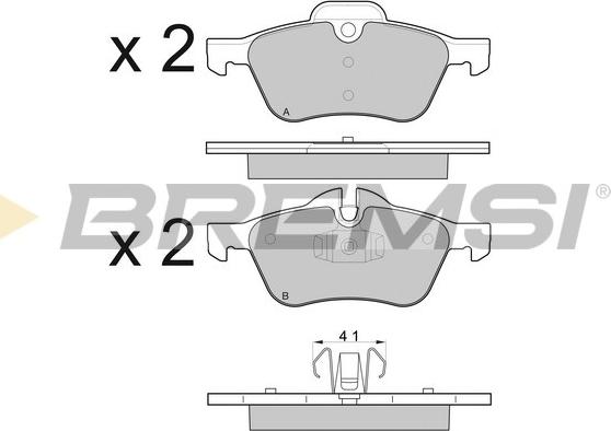 Bremsi BP2995 - Bremžu uzliku kompl., Disku bremzes www.autospares.lv