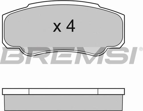 Bremsi BP2996TR - Brake Pad Set, disc brake www.autospares.lv