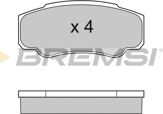 Bremsi BP2996 - Тормозные колодки, дисковые, комплект www.autospares.lv