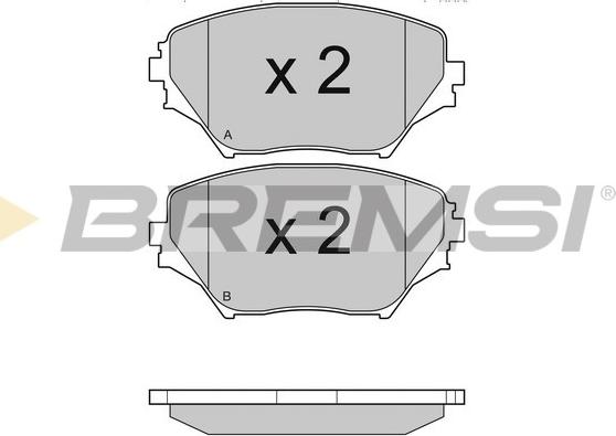 Bremsi BP2993 - Brake Pad Set, disc brake www.autospares.lv