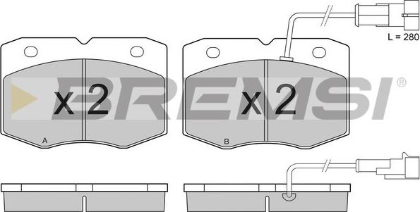 Bremsi BP2949 - Bremžu uzliku kompl., Disku bremzes autospares.lv