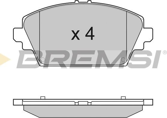 Bremsi BP2945 - Bremžu uzliku kompl., Disku bremzes autospares.lv