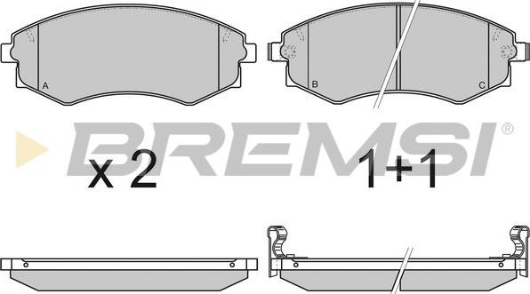 Bremsi BP2941 - Bremžu uzliku kompl., Disku bremzes www.autospares.lv