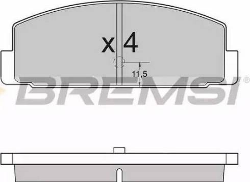 Bremsi BP2954 - Bremžu uzliku kompl., Disku bremzes www.autospares.lv