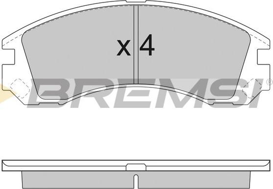 Bremsi BP2953 - Тормозные колодки, дисковые, комплект www.autospares.lv