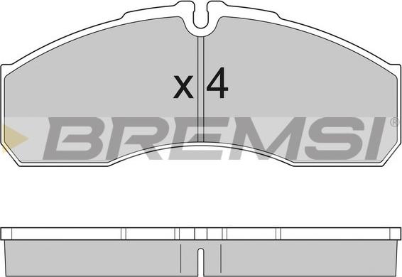 Bremsi BP2952 - Тормозные колодки, дисковые, комплект www.autospares.lv