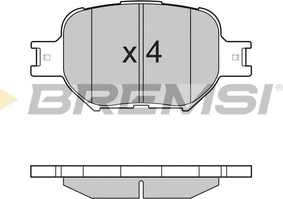 Bremsi BP2963 - Bremžu uzliku kompl., Disku bremzes autospares.lv