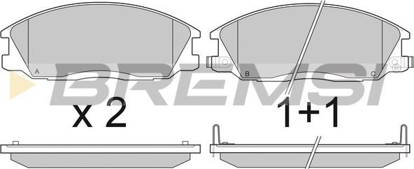 Bremsi BP2909 - Bremžu uzliku kompl., Disku bremzes autospares.lv