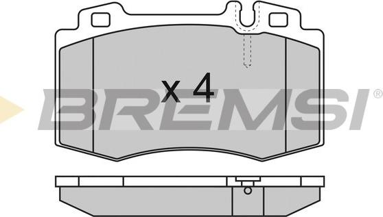 Bremsi BP2986 - Bremžu uzliku kompl., Disku bremzes autospares.lv