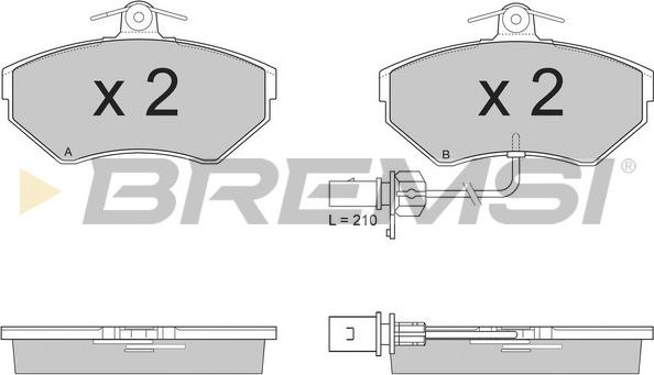 Bremsi BP2935 - Bremžu uzliku kompl., Disku bremzes autospares.lv