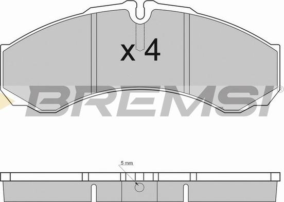 Bremsi BP2925TR - Brake Pad Set, disc brake www.autospares.lv