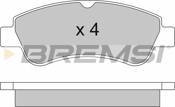 Bremsi BP2928 - Bremžu uzliku kompl., Disku bremzes autospares.lv