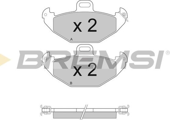 Bremsi BP2922 - Bremžu uzliku kompl., Disku bremzes autospares.lv