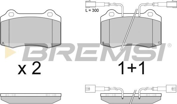 Bremsi BP2979 - Bremžu uzliku kompl., Disku bremzes autospares.lv