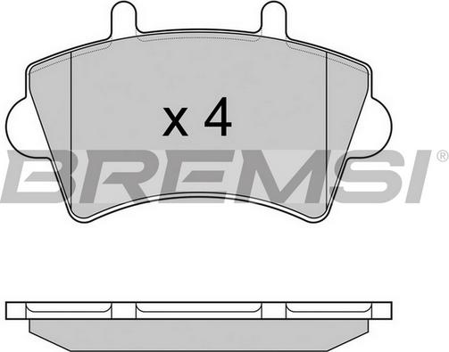 Bremsi BP2975TR - Bremžu uzliku kompl., Disku bremzes autospares.lv