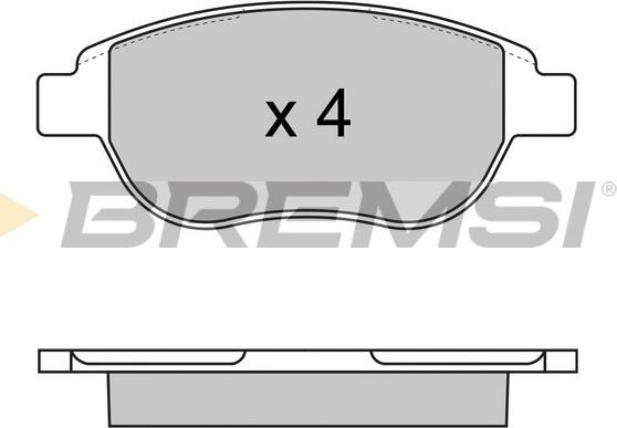 Bremsi BP2972 - Bremžu uzliku kompl., Disku bremzes www.autospares.lv