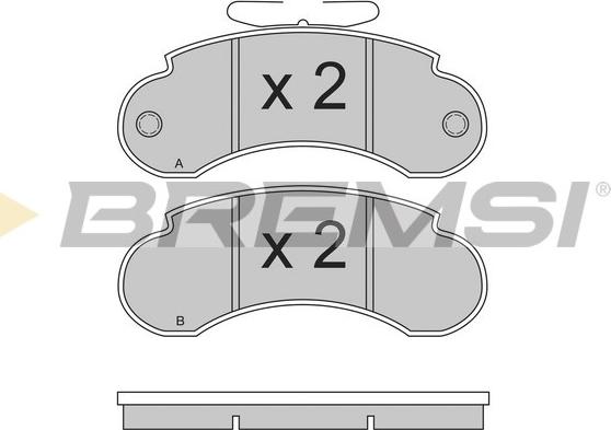 Bremsi BP2490 - Bremžu uzliku kompl., Disku bremzes www.autospares.lv