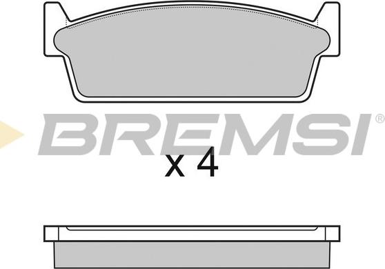 Bremsi BP2440 - Bremžu uzliku kompl., Disku bremzes autospares.lv