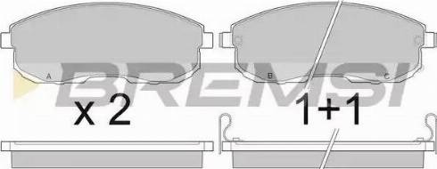 Bremsi BP2443 - Bremžu uzliku kompl., Disku bremzes autospares.lv