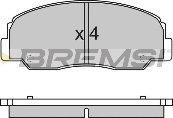 Bremsi BP2461 - Brake Pad Set, disc brake www.autospares.lv