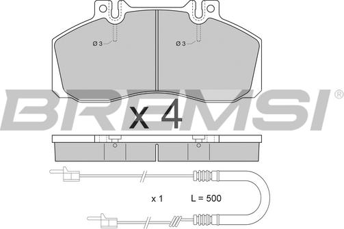 Bremsi BP2409 - Bremžu uzliku kompl., Disku bremzes autospares.lv