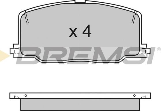 Bremsi BP2411 - Brake Pad Set, disc brake www.autospares.lv