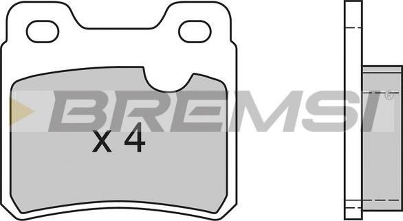 Bremsi BP2418 - Тормозные колодки, дисковые, комплект www.autospares.lv