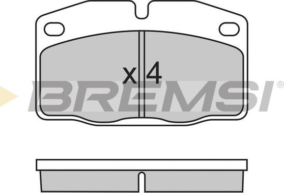 Bremsi BP2487 - Bremžu uzliku kompl., Disku bremzes autospares.lv