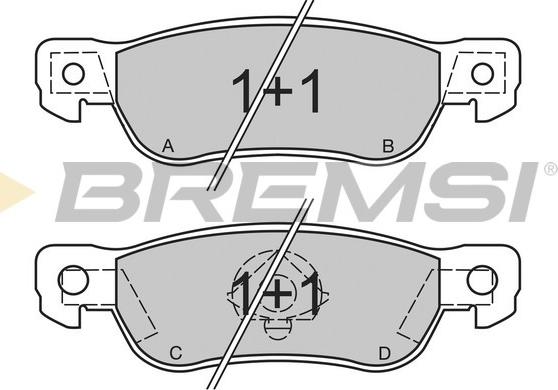 Bremsi BP2436 - Bremžu uzliku kompl., Disku bremzes autospares.lv