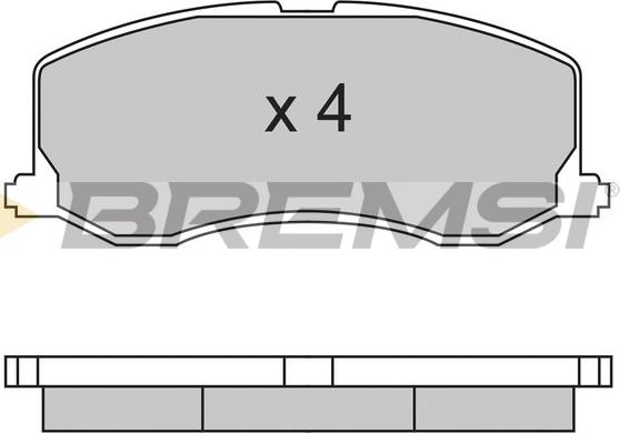 Bremsi BP2596 - Тормозные колодки, дисковые, комплект www.autospares.lv