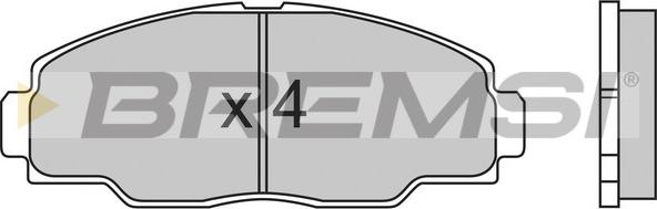 Bremsi BP2540 - Brake Pad Set, disc brake www.autospares.lv