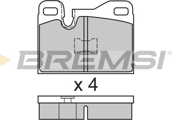 Bremsi BP2555 - Bremžu uzliku kompl., Disku bremzes autospares.lv