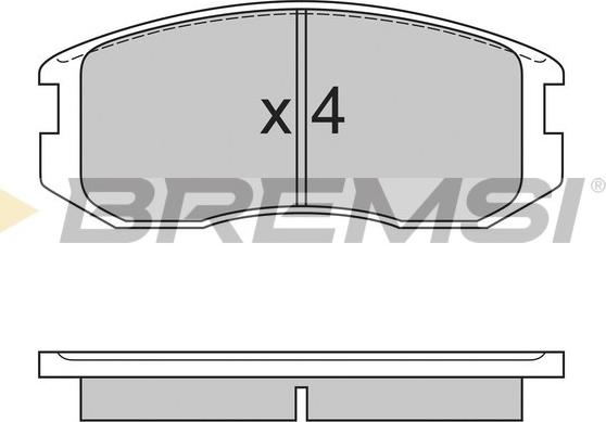 Bremsi BP2558 - Тормозные колодки, дисковые, комплект www.autospares.lv