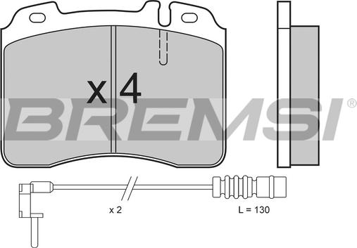 Bremsi BP2506 - Bremžu uzliku kompl., Disku bremzes autospares.lv