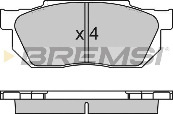 Bremsi BP2501 - Bremžu uzliku kompl., Disku bremzes autospares.lv