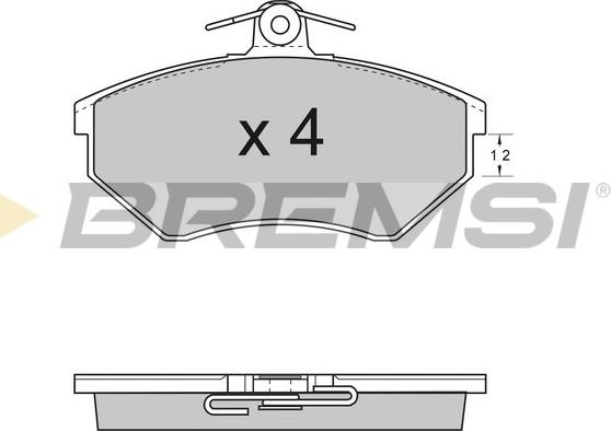 Bremsi BP2531 - Bremžu uzliku kompl., Disku bremzes www.autospares.lv