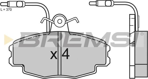 Bremsi BP2528 - Тормозные колодки, дисковые, комплект www.autospares.lv