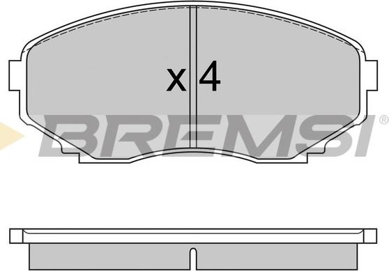 Bremsi BP2578 - Brake Pad Set, disc brake www.autospares.lv