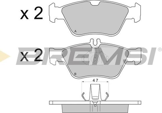 Bremsi BP2694 - Bremžu uzliku kompl., Disku bremzes www.autospares.lv